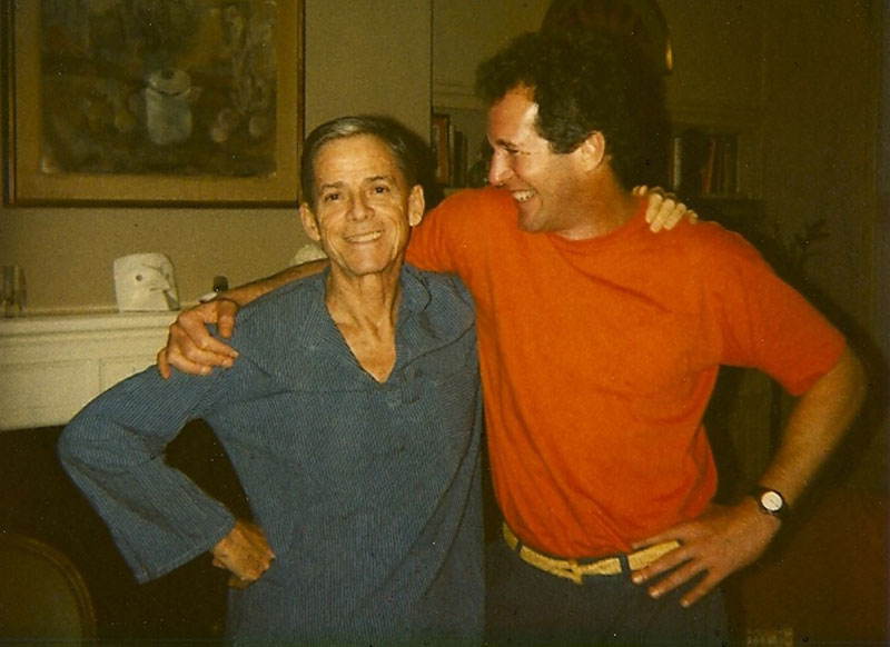 Merill (left) in his New York City apartment, 1992