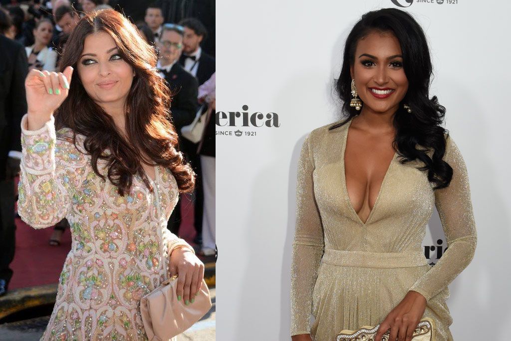 Left: TK. Right: Nina Davuluri, Miss America 2014