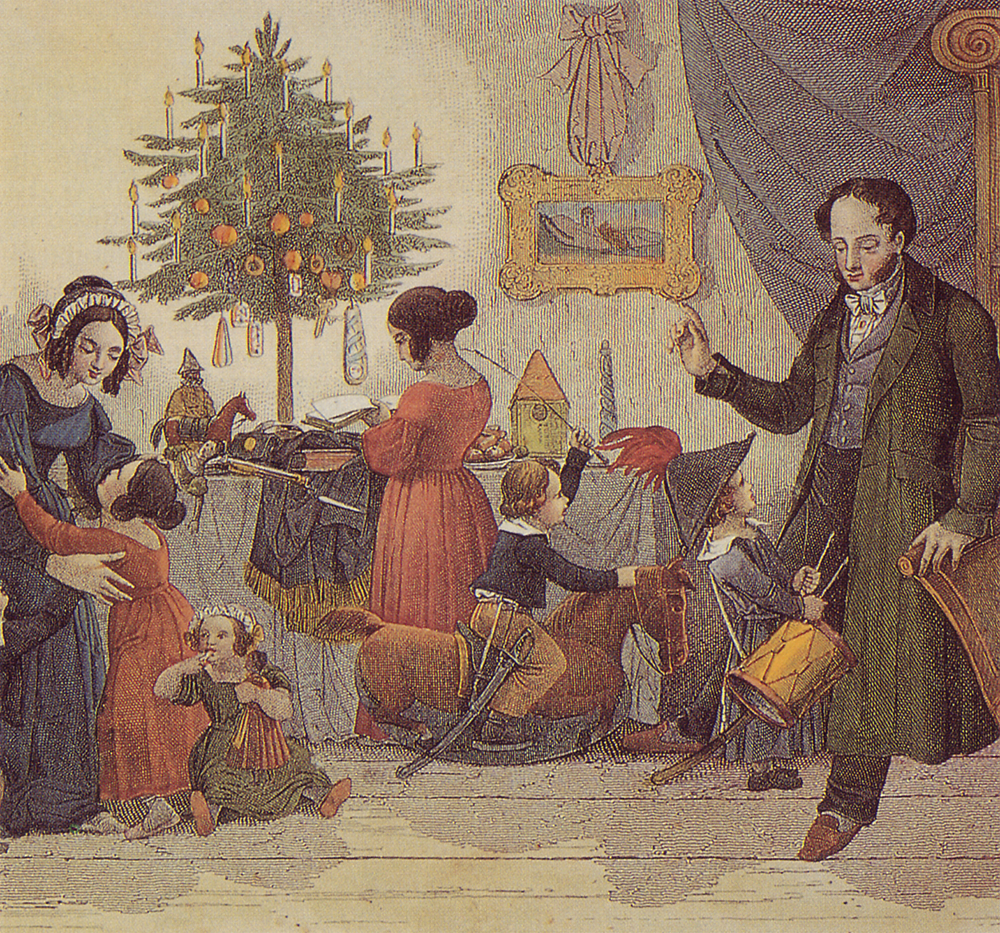 A family Christmas scene from 1814