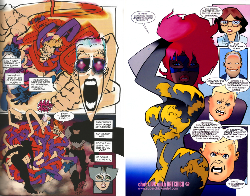 "Candy-colored Fauvism" in pages from The Dark Knight Strikes Again