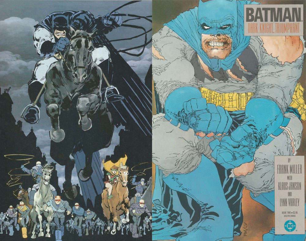 Art from The Dark Knight Returns series